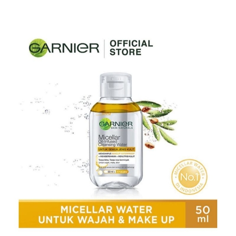 Tẩy trang garnier vàng có dầu mini 50ml