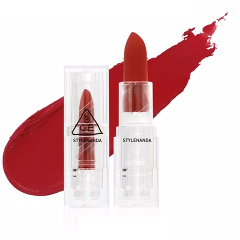 Son 3CE Holy Chic Soft Matte Lipstick Màu Đỏ Hồng