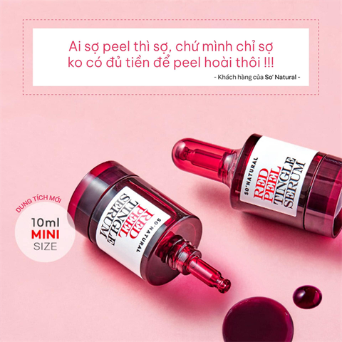 Serum So'Natural Red Peel Làm Giảm Mụn, Tái Tạo Làn Da - 10ML