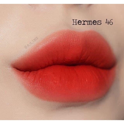 Son Hermès 46 Rouge exotique đỏ hồng cam san hô