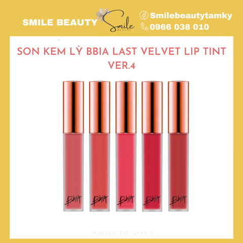 Son Kem Lì Bbia Last Velvet Lip Tint Ver 4