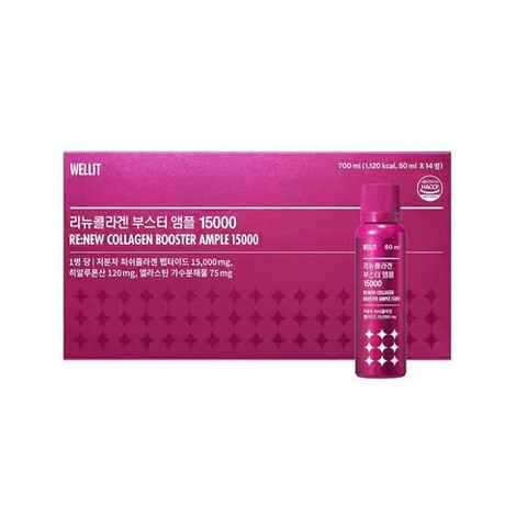 Nước uống Collagen Wellit Booster Ample 15000mg Hàn Quốc