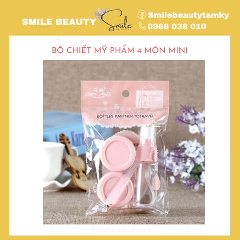 Bộ chiết mỹ phẩm 4 món mini