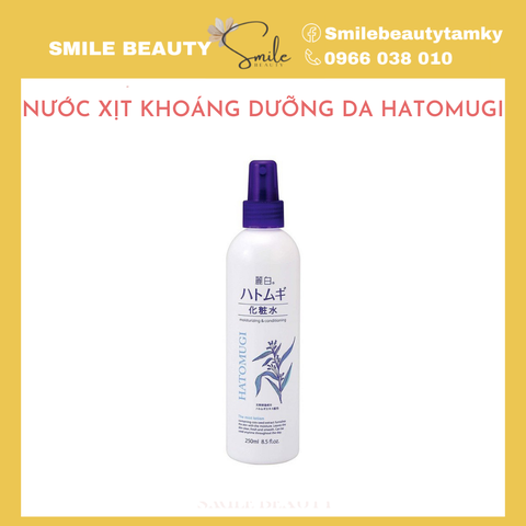 Xịt khoáng dưỡng ẩm và sáng da Hatomugi 250ml