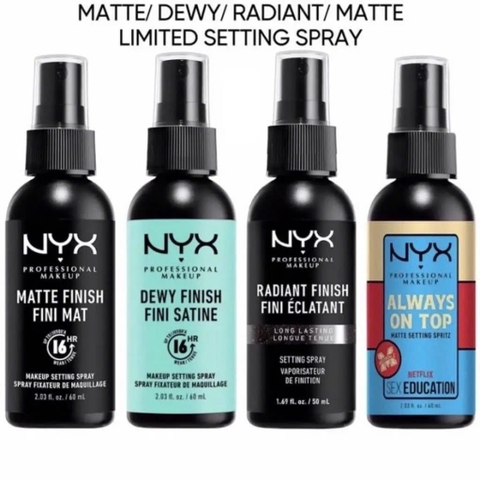 Xịt khoá nền NYX Matte Finish Fini Mat Setting Spray 60ml