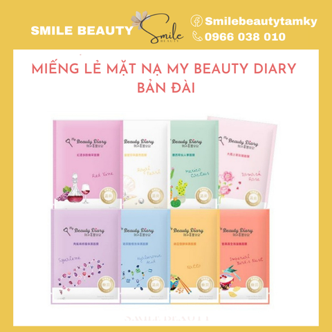 Miếng lẻ Mặt nạ My Beauty Diary bản Đài