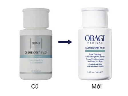 Toner trị mụn BHA Obagi Clenziderm MD Pore Therapy 2% Salicylic Acid (Bản US)
