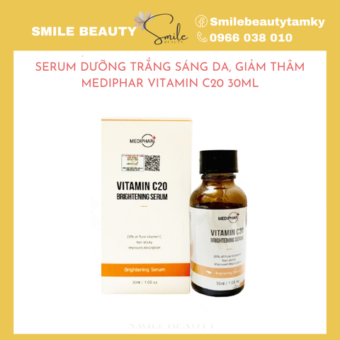 Serum Dưỡng Trắng Sáng Da, Giảm Thâm Mediphar Vitamin C20 30ML