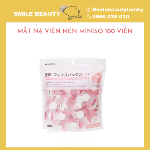 Lẻ 1 Viên Mặt Nạ Giấy Nén Miniso Nhật Bản