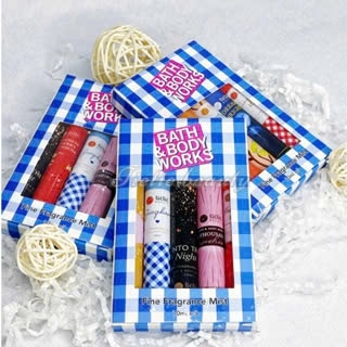 Set 5 ống nước hoa mini Body mist Bath And Body Works