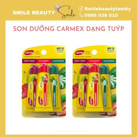 son dưỡng carmex dạng Tuýp có mùi