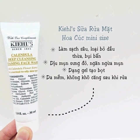 Sữa Rửa Mặt Kiehl's Hoa Cúc 30ml