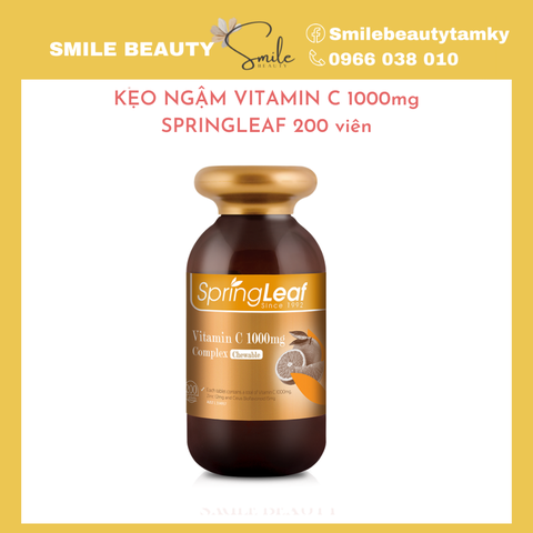 Kẹo Ngậm vitamin c 1000mg Springleaf 200 viên