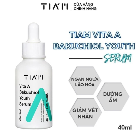 Tinh Chất Dưỡng Da Và Chống Lão Hóa Tiam Vita A BakuChiol Youth Serum