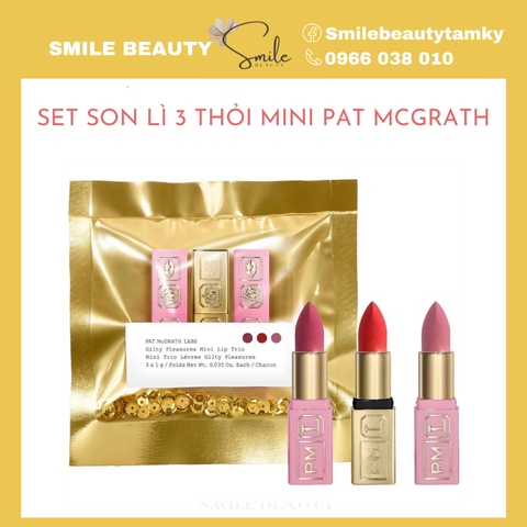 Set son lì 3 thỏi mini Pat MCGrath