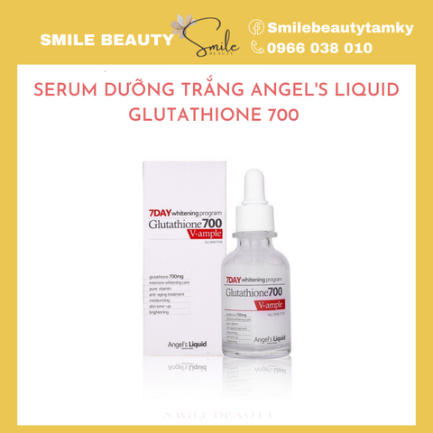 Serum dưỡng trắng chuyên sâu 7Day Glutathione 700 Angle's Liquid