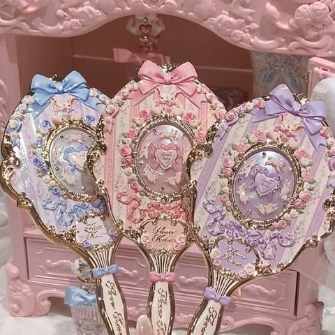 Gương Cầm Tay BST Thỏ Bunny Garden Flower Knows