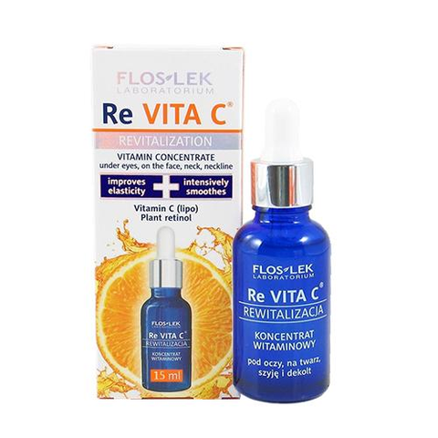 Tinh chất serum Vitamin C làm sáng và trẻ hoá da Re Vita C Floslek 30ml