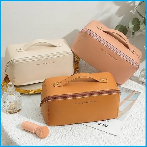 Túi đựng mĩ phẩm hình hộp rose có quai