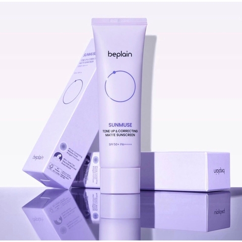 Kem Chống Nắng Nâng Tone Beplain Sunmuse Tone Up Tím Nhạt SPF50+ PA++++
