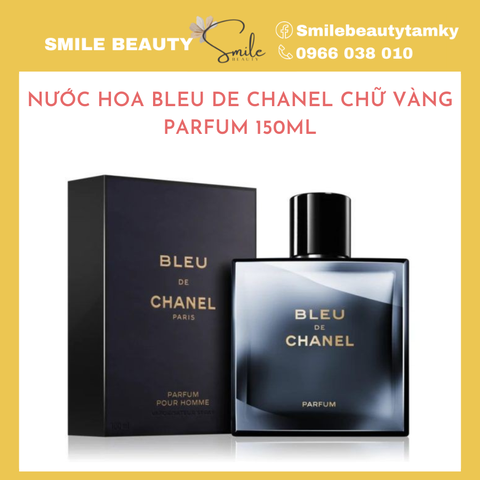 Nước hoa Bleu de Chanel chữ vàng Parfum
