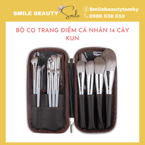 Bộ cọ trang điểm cá nhân 14 cây KUN