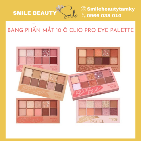 Bảng phấn mắt 10 ô Clio Pro Eye Palette