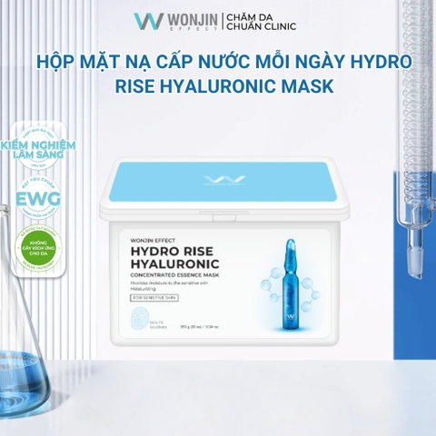 Mặt Nạ Cấp Nước WonJin Effect Hydro Rise Hyaluronic Mask 350g (hộp 30 Mask)