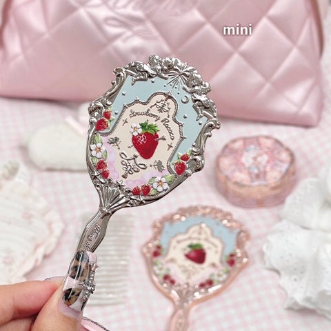 Gương Cầm Tay Mini Flower Knows Strawberry Rococo