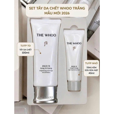 Sữa rửa mặt và tẩy da chết the whoo