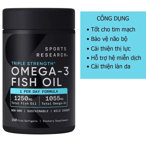 Viên uống dầu cá Omega 3 SR Fish Oil