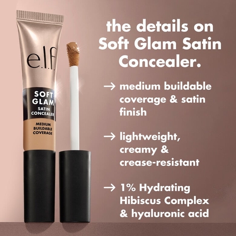 Kem Che Khuyết Điểm ELF Soft Glam Satin Concealer