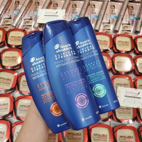 Dầu gội đầu đánh bay gàu nấm da dầu Head and Shoulders Clinical Strength Mỹ -Canada 400ml