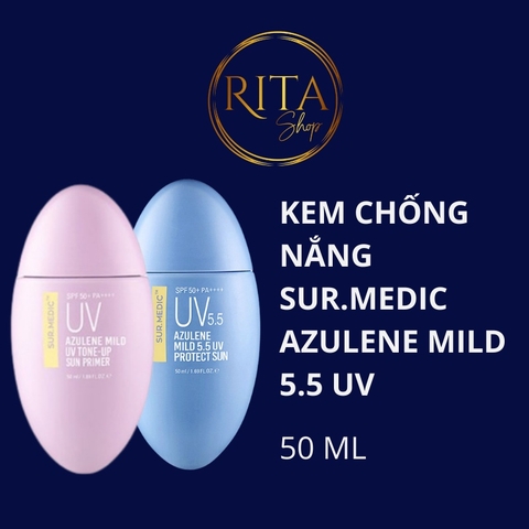 KCN nâng tông da cấp ẩm chống lão hóa Sur Medic Azulene Mild 5.5 UV