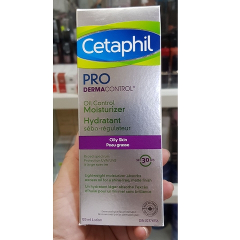 Kem dưỡng ẩm Cetaphil kết hợp chống nắng dành cho da dầu mụn SPF 30