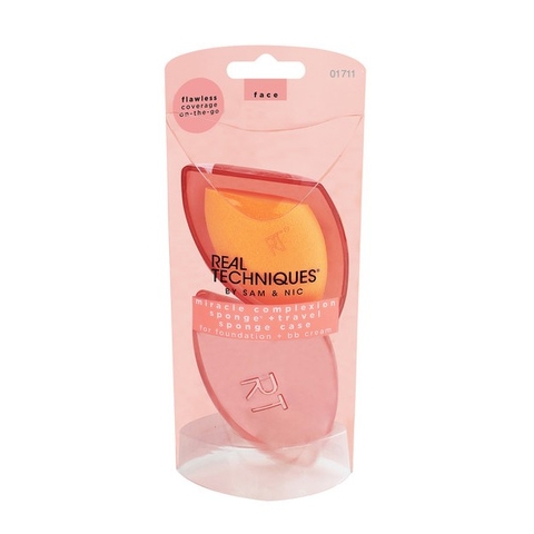 ??Bông mút trang điểm Real Techniques đi kèm hộp đựng??