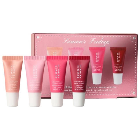 Set  Summer Fridays The Lip Butter Balm Minis - Pink Set
