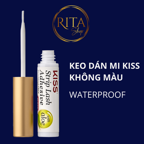 Keo Dán Mi Kiss Không Màu Strip Lash Adhesive Clear With Aloe