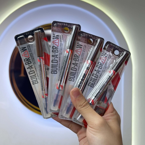 Bút Kẻ Chân Mày Và Gel Giữ Nếp Maybelline Build-A-Brow 2-in-1 Brow Pen and Sealing Brow Gel