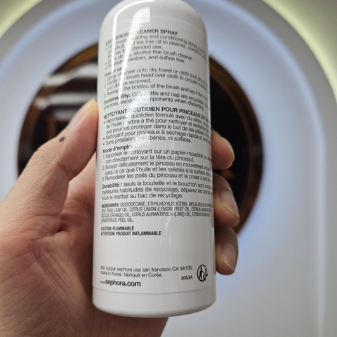 Chai Rửa Cọ Sephora Daily Brush Cleaner Spray 198ml