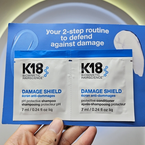 Sample Gội Xả K18 Damaged Shield 2 x 7ml