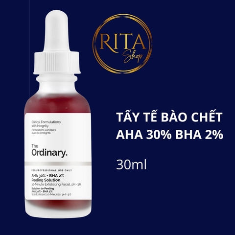 Serum tẩy tế bào chết hoá học The Ordinary AHA 30%+ BHA 2% Peeling Solution