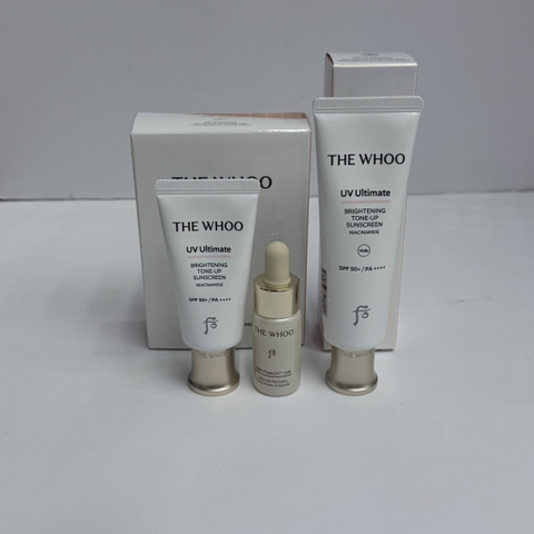 Set Kem Chống Nắng The Whoo Brightening Toneup Sunscreem