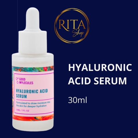 Serum dưỡng da dưỡng ẩm Good Molecules Hyaluronic Acid 30ml