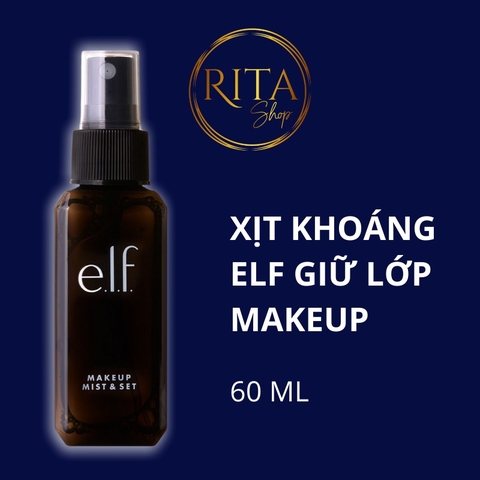Xịt khoáng giữ & khóa lớp makeup Elf Makeup Mist & Set