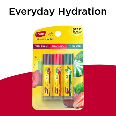 Set 3 Thỏi Son Dưỡng Carmex Nhiều Mùi