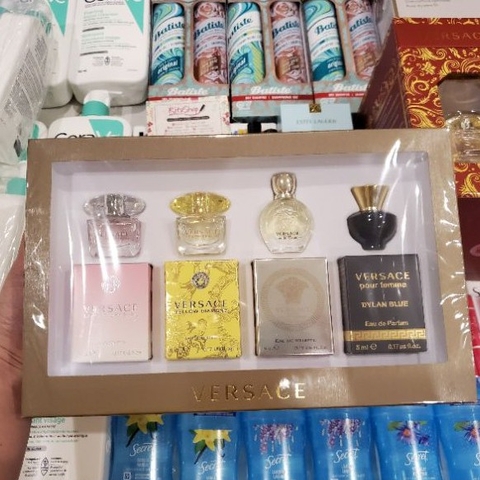 Set nước hoa mini 4 chai Versace dành cho nữ - dầu thơm edt chính hãng