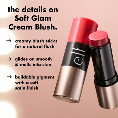 Má Hồng Thỏi ELF Soft Glam Cream Blush