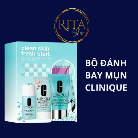 Bộ đánh bay mụn Clinique Clean Skin Fresh Start