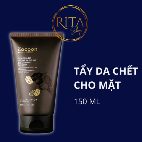 Tẩy Tế Bào Chết Cho Mặt Cà Phê Đắk Lắk Cocoon cho làn da mềm mại & rạng rỡ 150ml